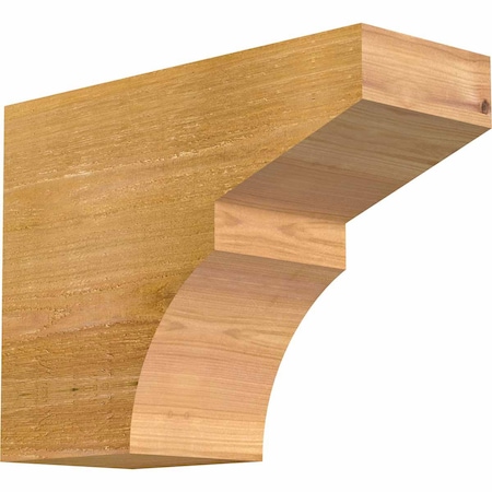 Ekena Millwork Monterey Rough Sawn Rafter Tail, Western Red Cedar, 6"W x 12"H x 16"L RFT06X12X16MON00RWR